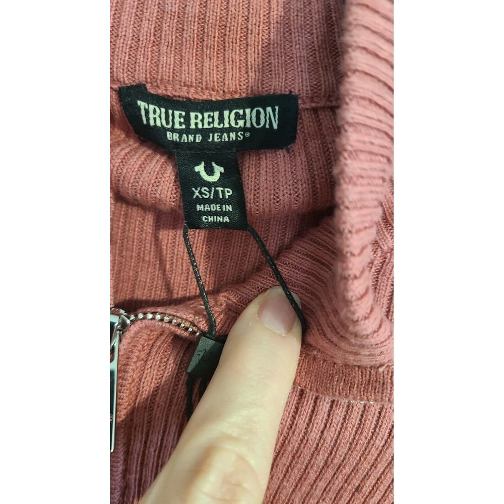 True Religion 1/4 zip sweater XS - Picture 5 of 5